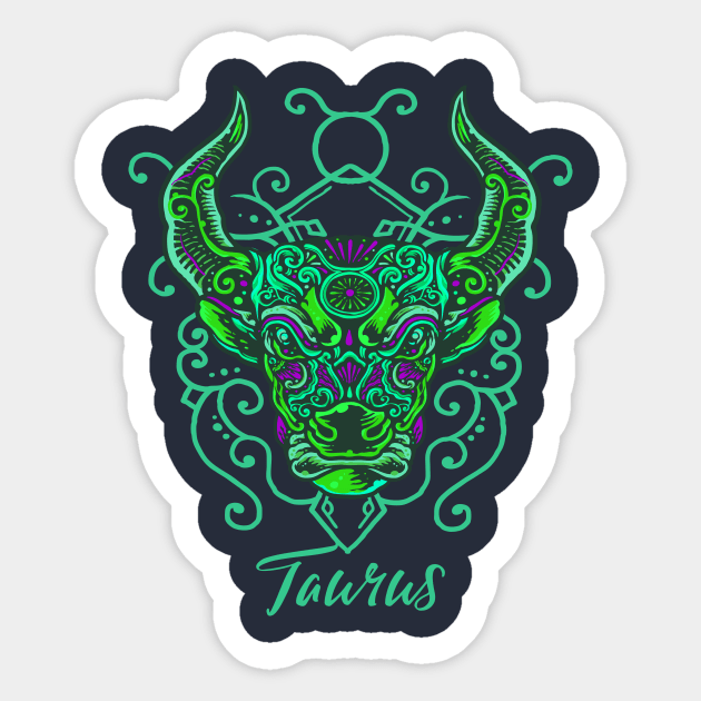 Taurus Bull Astrology Zodiac Sign Sticker by letnothingstopyou